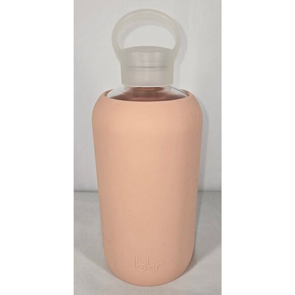 BKR 32oz GLASS WATER BOTTLE – LUXURY BPA-FREE W/ SMOOTH SILICONE SLEEVE (NAKED) - Picture 2 of 9